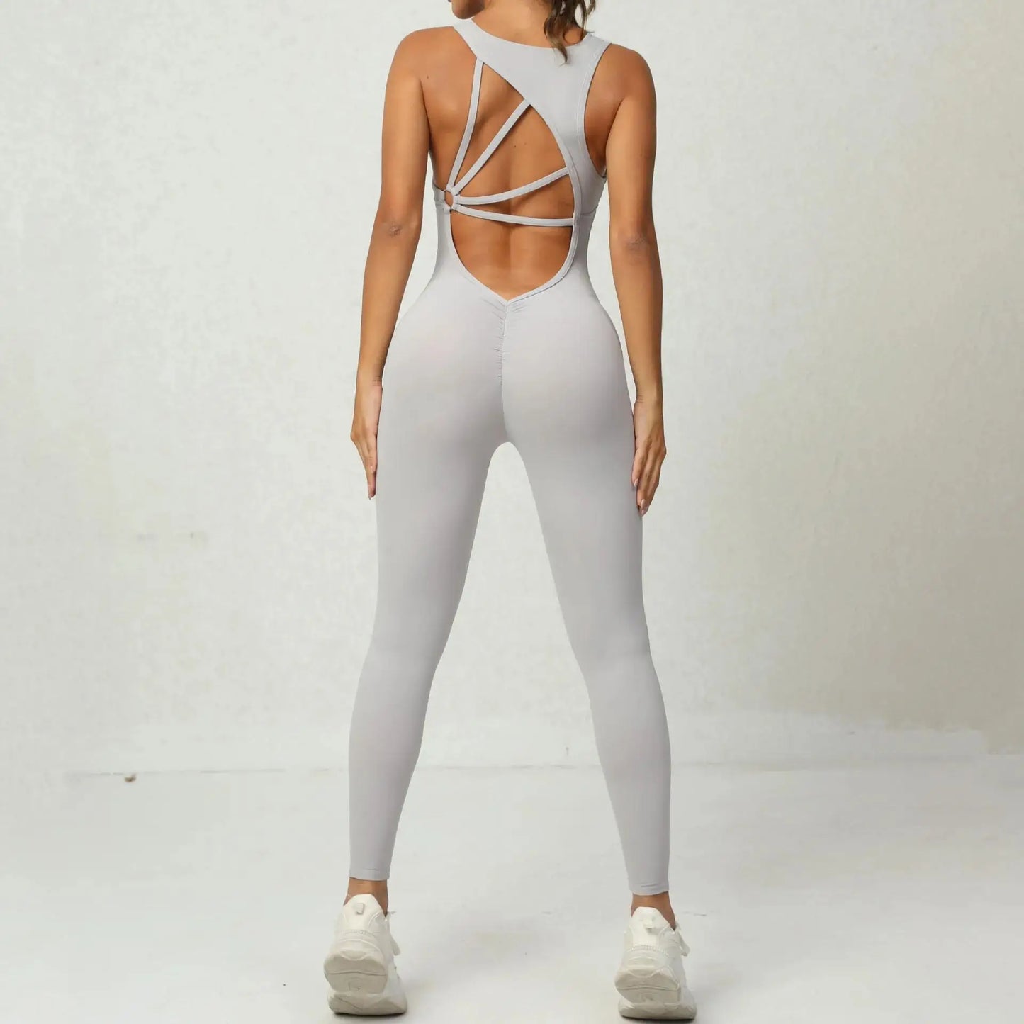 Saviig Sporty Jumpsuit Women Gym Fitness Overalls Yoga Pants One Piece Outfit