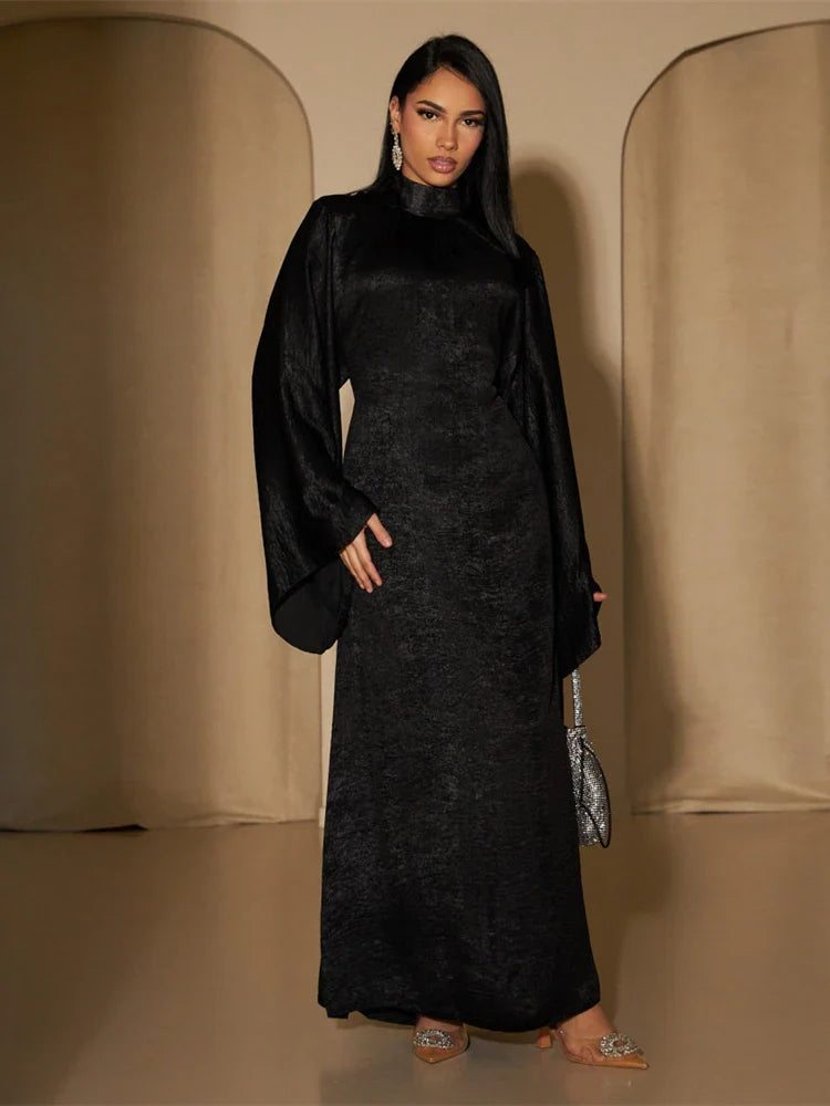 Saviig Shiny Satin Abaya Dubai Luxury 2025 Women Kaftan Dress Muslim Islam Abayas