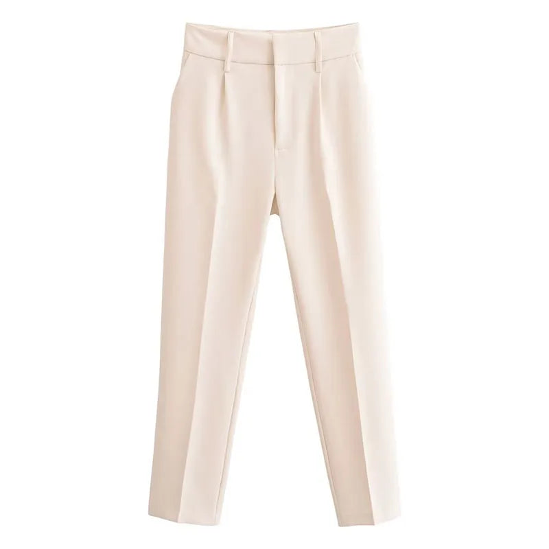 Saviig High Waist Slimming Suit Pants for Women
