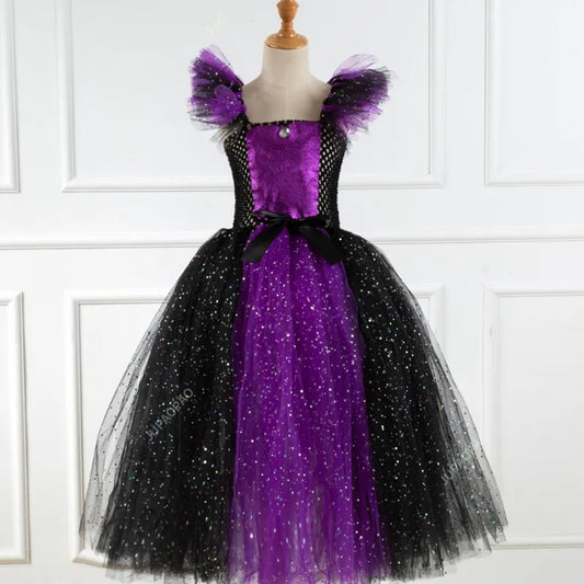 Saviig Witch Cosplay Long Dress - Kids Halloween Costume