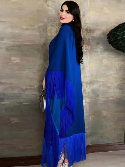 Saviig Ramadan Eid Muslim Women's Elegant Caftan Abaya Party Dress