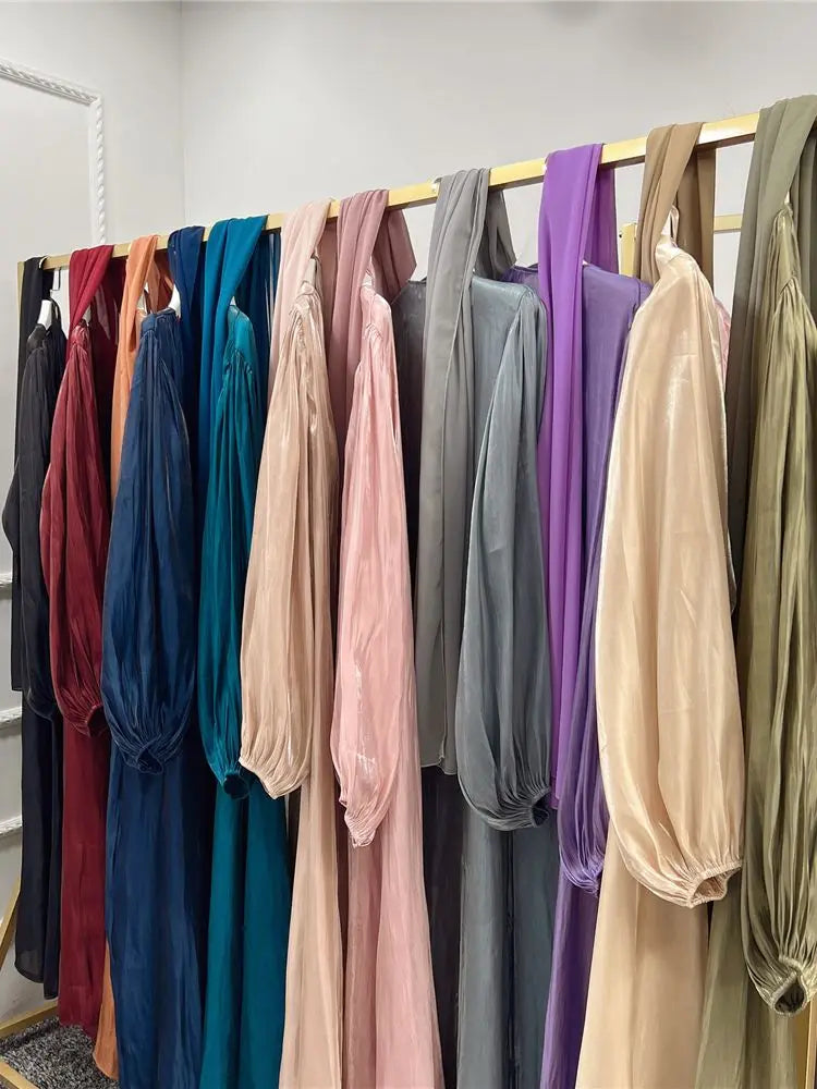 Saviig Kimono Style Kaftan Abaya for Women - Islamic Long Robe Dress