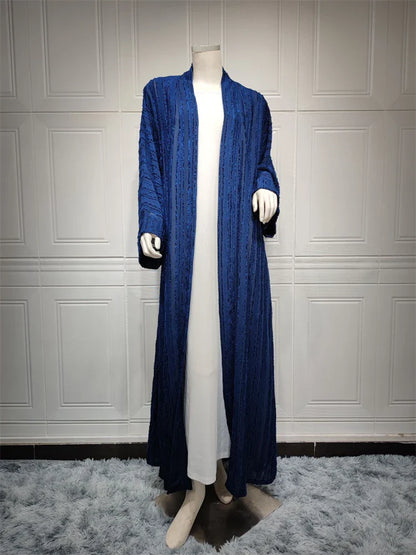 Saviig Ramadan Eid Mubarak Kaftan Robe Kimono Abaya Dress Muslim Women