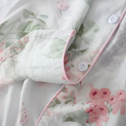 Saviig Summer Pajama Set: Viscose Short-Sleeve Top & Cotton Shorts