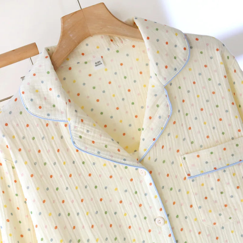 Saviig Cotton Crepe Women's Pajama Set - Spring Collection
