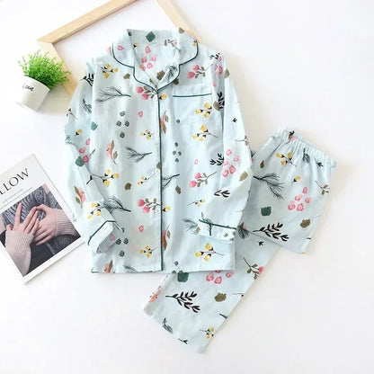 Saviig Maple Leaf Pajama Set - 100% Cotton Sleepwear