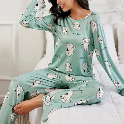 Saviig Women's Pajama Set: Soft Letter Plaid Print Sleepwear with Shorts