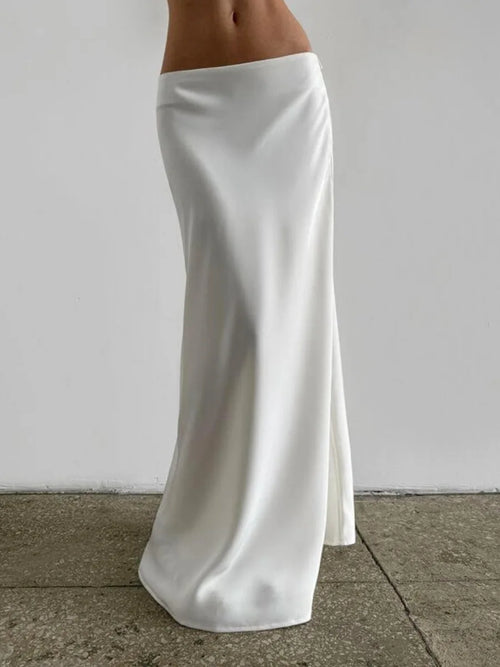 Saviig Solid Color High Waisted Fishtail Skirt for Women - Slim Fit & Comfortable