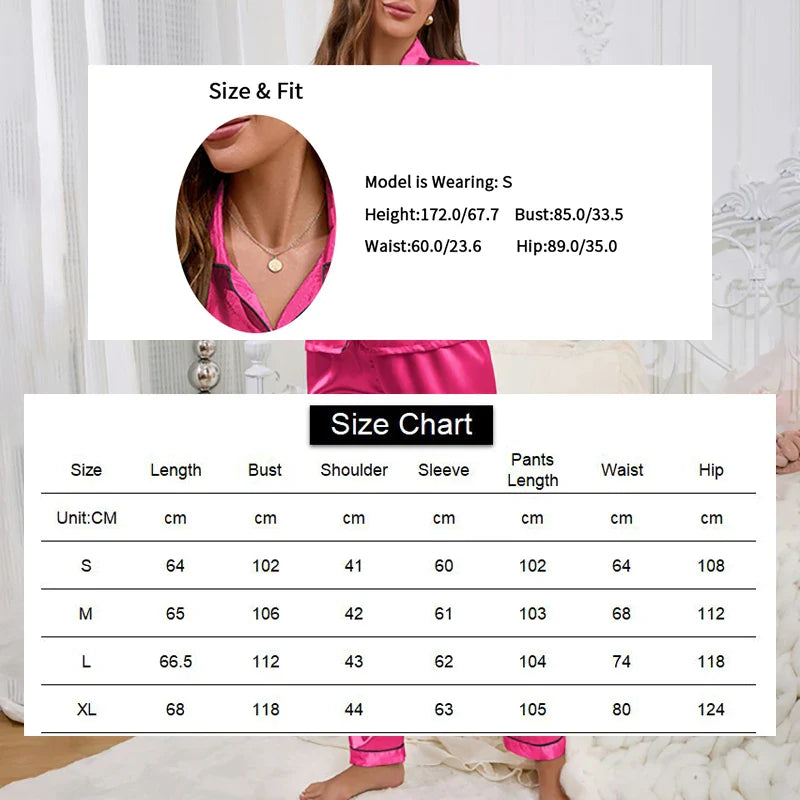 Saviig Love Embroidered Collar Pajama Set for Women