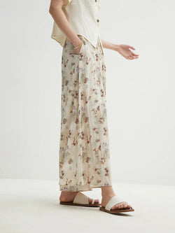 Saviig Loose Wide-leg Nine-point Casual Pants for Women