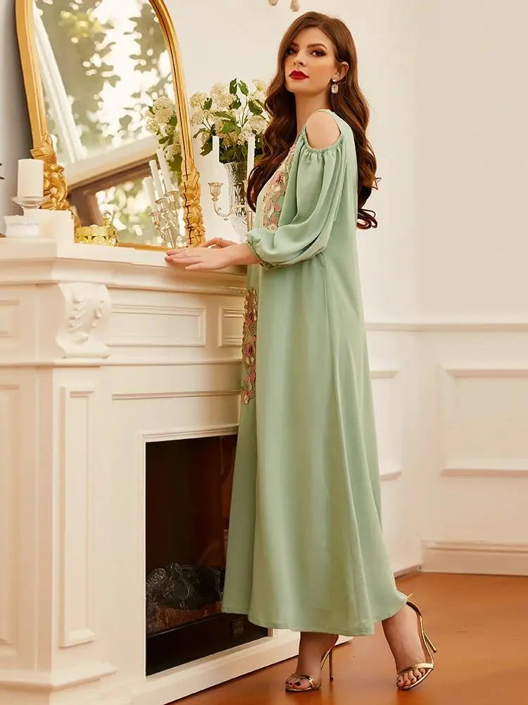 Saviig Ramadan Eid Kaftan Abaya Luxury Dress for Women Muslim Fashion