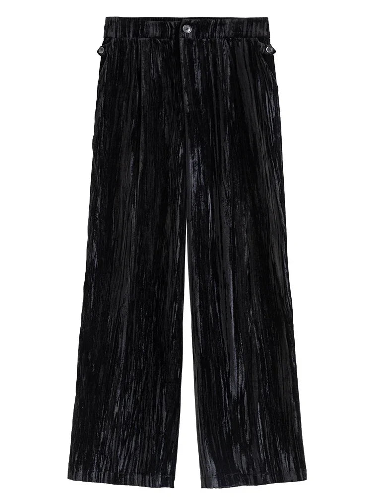 Saviig Winter Velvet Long Trousers for Women