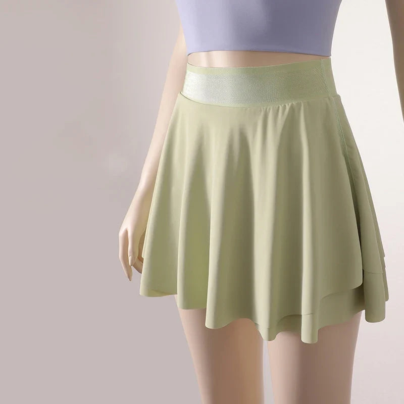 Saviig Arc Hip Yoga Dress: Quick-Drying Fitness & Golf Skirt