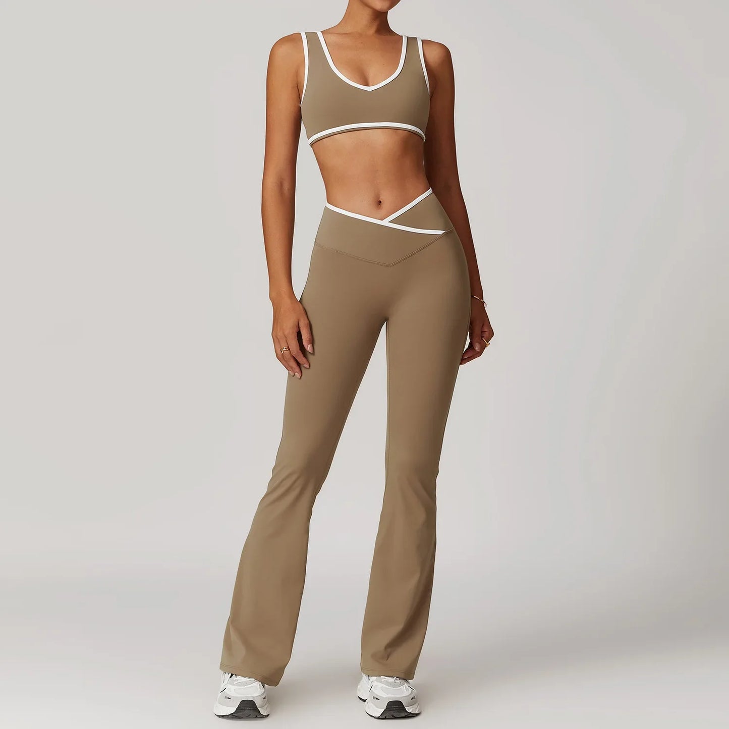 Saviig Yoga Set: High Waist Leggings & Sports Bra, Fitness Sportswear & Athletic Wear