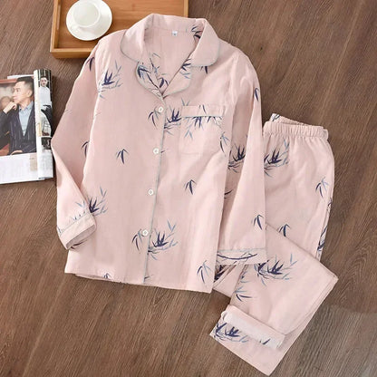 Saviig Maple Leaf Pajama Set - 100% Cotton Sleepwear