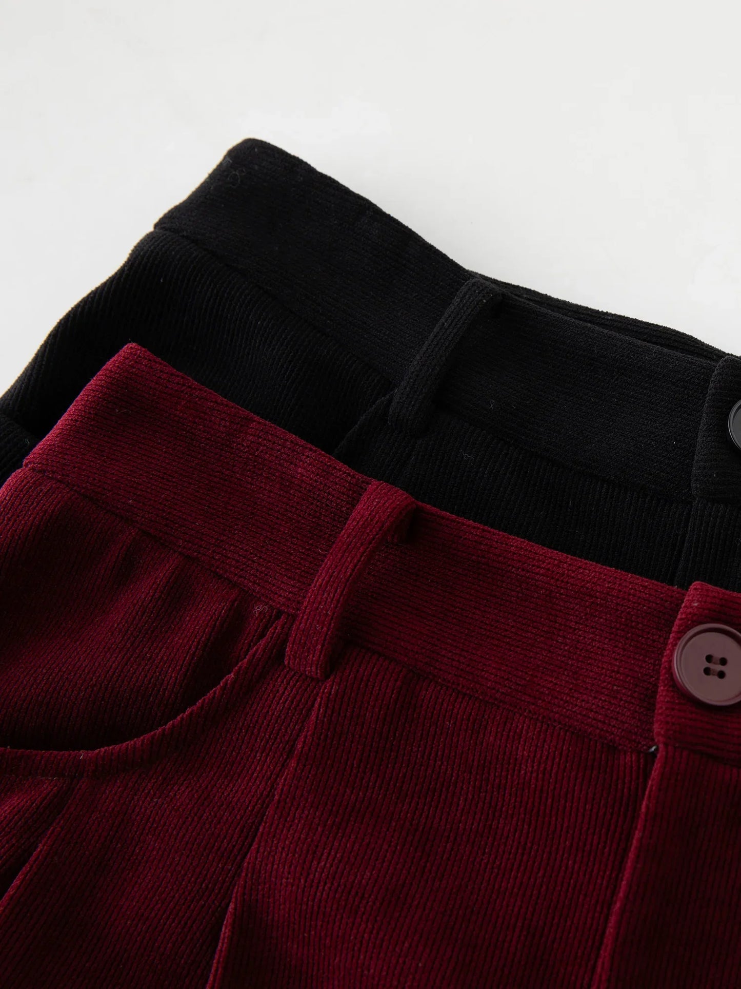 Saviig Corduroy Winter Trouser - Women's High Waist Straight Pants