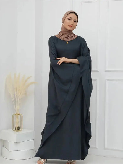 Saviig Ramadan Plus Size Kimar Kebaya Abaya Muslim Modest Dress for Women