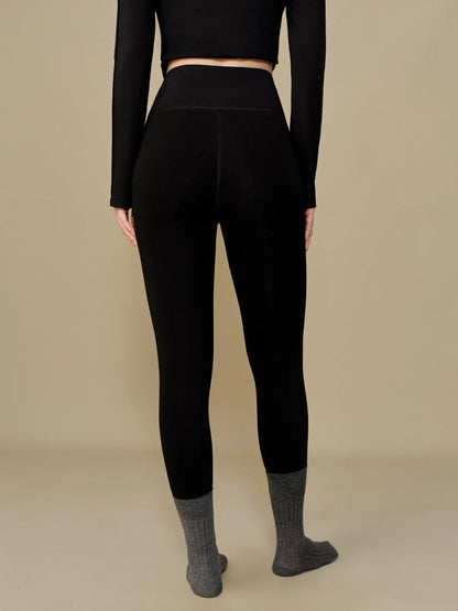 Saviig Winter Velvet Thick Bottom Pants: Warm & Comfortable One-piece design.