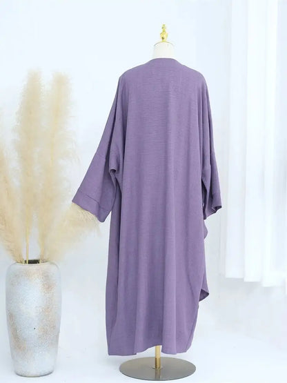 Saviig Dubai Kimono Abaya Set for Women - Elegant Muslim Modest Dress