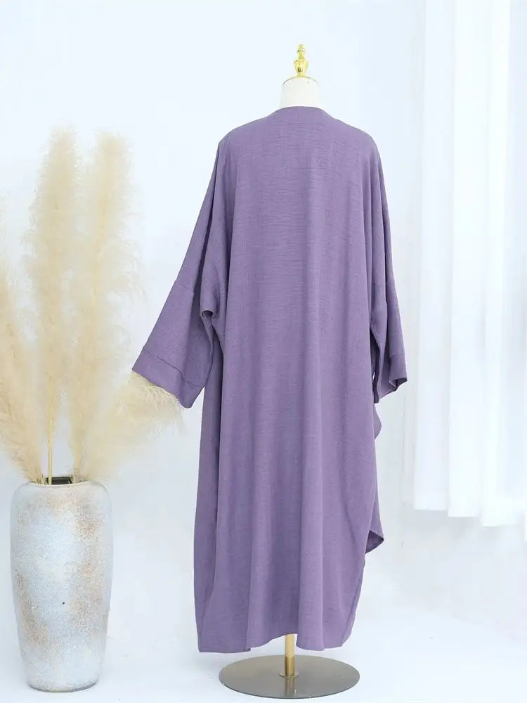 Saviig Dubai Kimono Abaya Set for Women - Elegant Muslim Modest Dress
