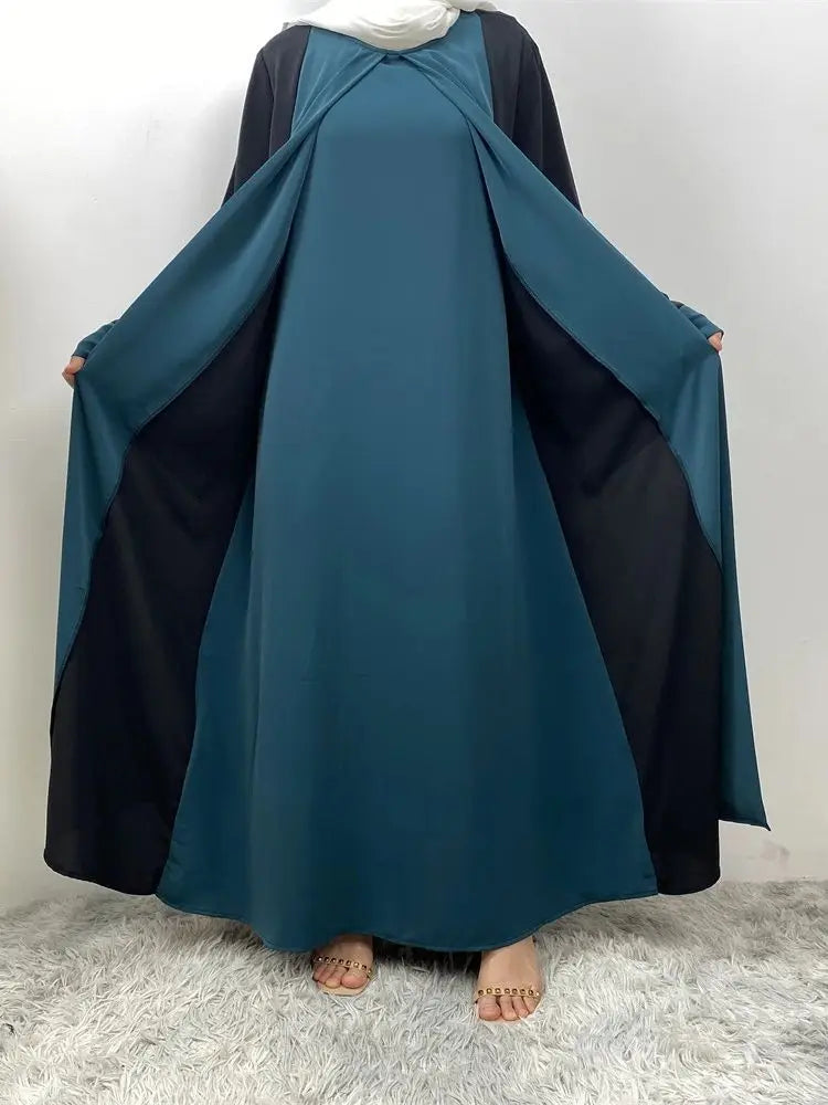 Saviig Luxury Splicing Abaya for Women - Ramadan Eid Muslim Modest Dress