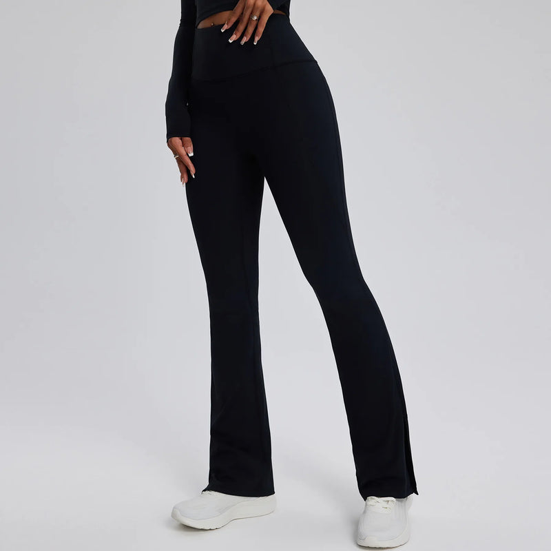 Saviig High Waist Flared Yoga Leggings Wide Leg Gym Pants
