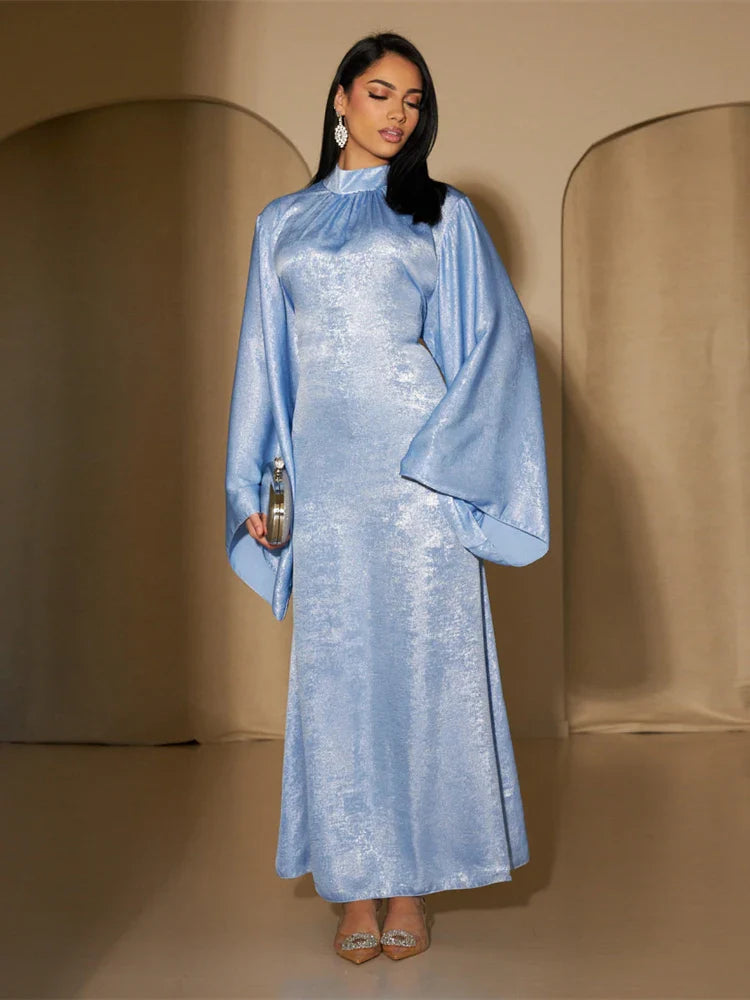 Saviig Shiny Satin Abaya Dubai Luxury 2025 Women Kaftan Dress Muslim Islam Abayas