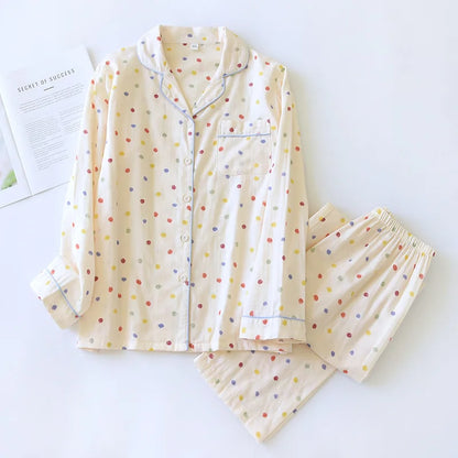 Saviig Maple Leaf Pajama Set - 100% Cotton Sleepwear