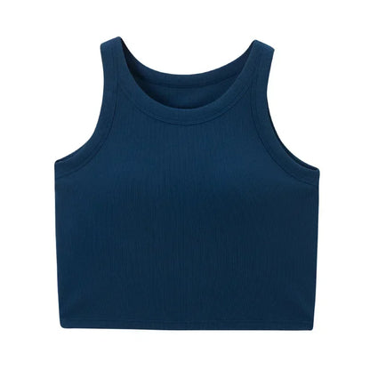 Saviig Modal Bra Top: Chest Pad Vest Camisole Crop for Women