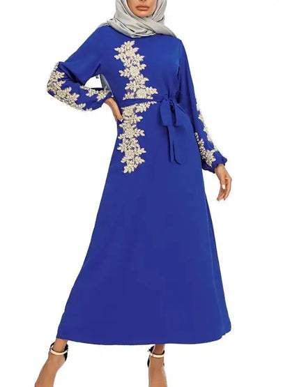 Saviig Ramadan Kaftan Abaya Dress for Muslim Women - Eid Mubarak Fashion