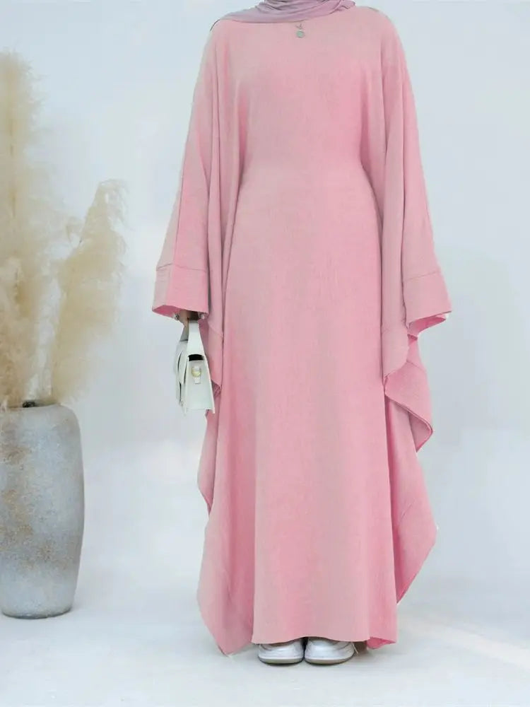 Saviig Ramadan Plus Size Kimar Kebaya Abaya Muslim Modest Dress for Women