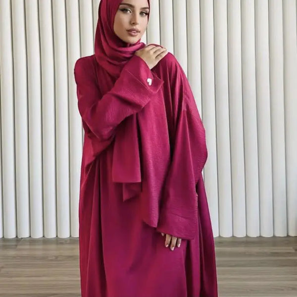 Saviig Ramadan Hooded Abaya Dress for Muslim Women