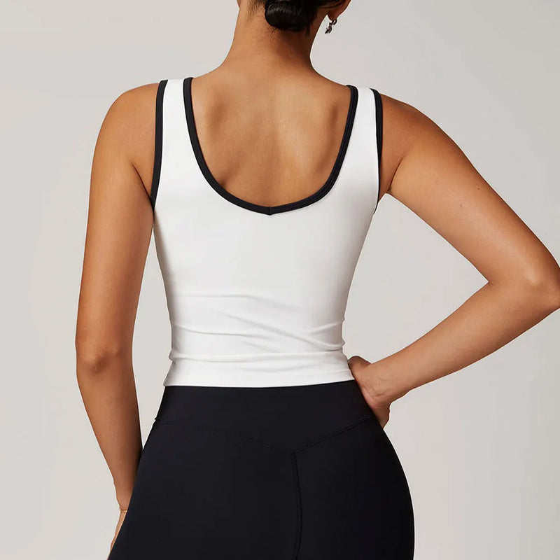 Saviig Push-Up Backless Sports Bra for Yoga Gym Fitness