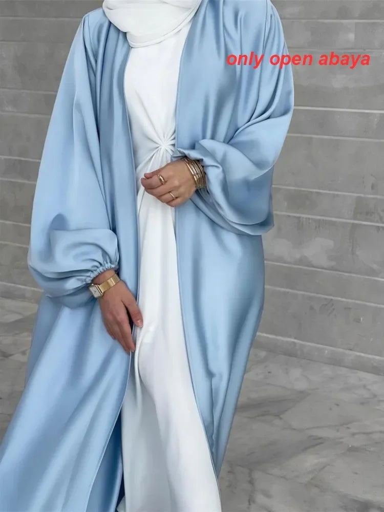 Saviig Summer Puff Sleeve Modest Abaya Dress for Women