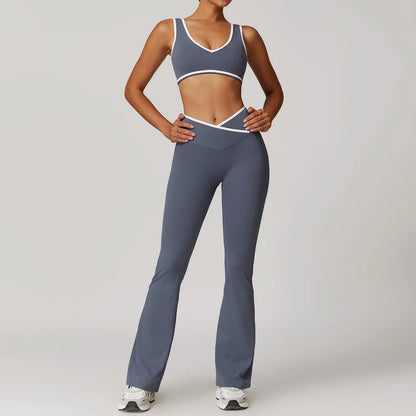 Saviig Yoga Set: High Waist Leggings & Sports Bra, Fitness Sportswear & Athletic Wear