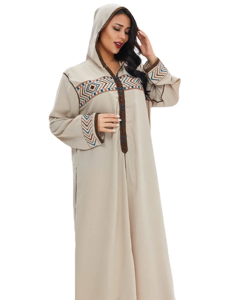 Saviig Hooded Abaya | Elegant Ramadan Turkey Dress for Women