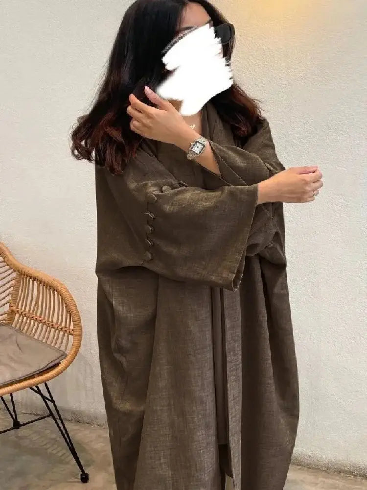 Saviig Ramadan Modest Kebaya Kimono Abaya African Kaftan Long Dress