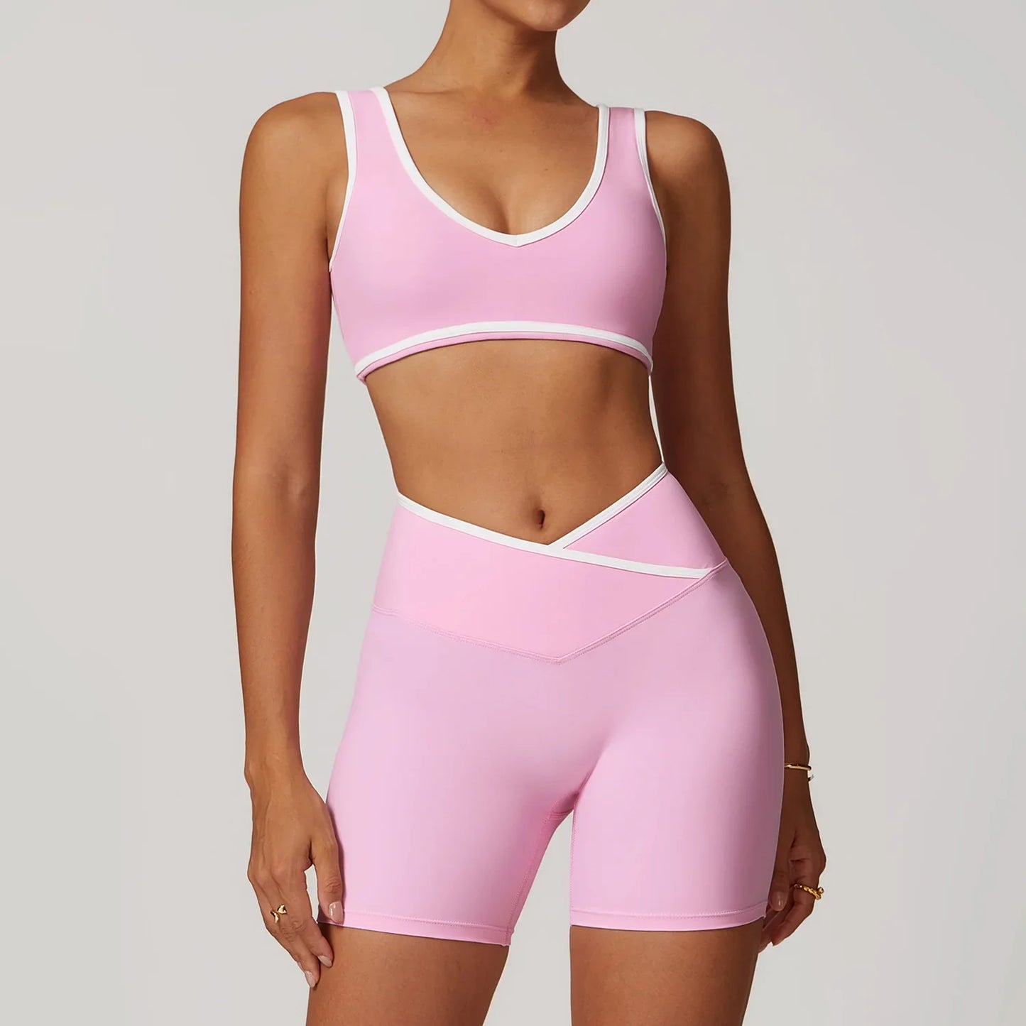 Saviig Yoga Set: High Waist Leggings & Sports Bra, Fitness Sportswear & Athletic Wear