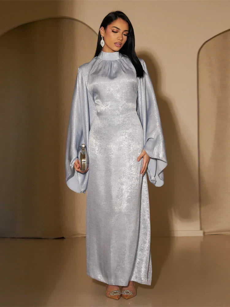 Saviig Shiny Satin Abaya Dubai Luxury 2025 Women Kaftan Dress Muslim Islam Abayas