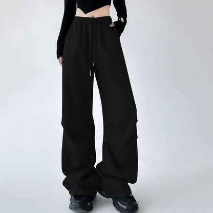 Saviig Wide Leg Drawstring Sweatpants Women's Casual Baggy Joggers
