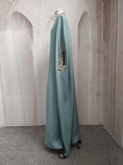 Saviig Embroidered Abaya Dress for Muslim Women parties and occasions