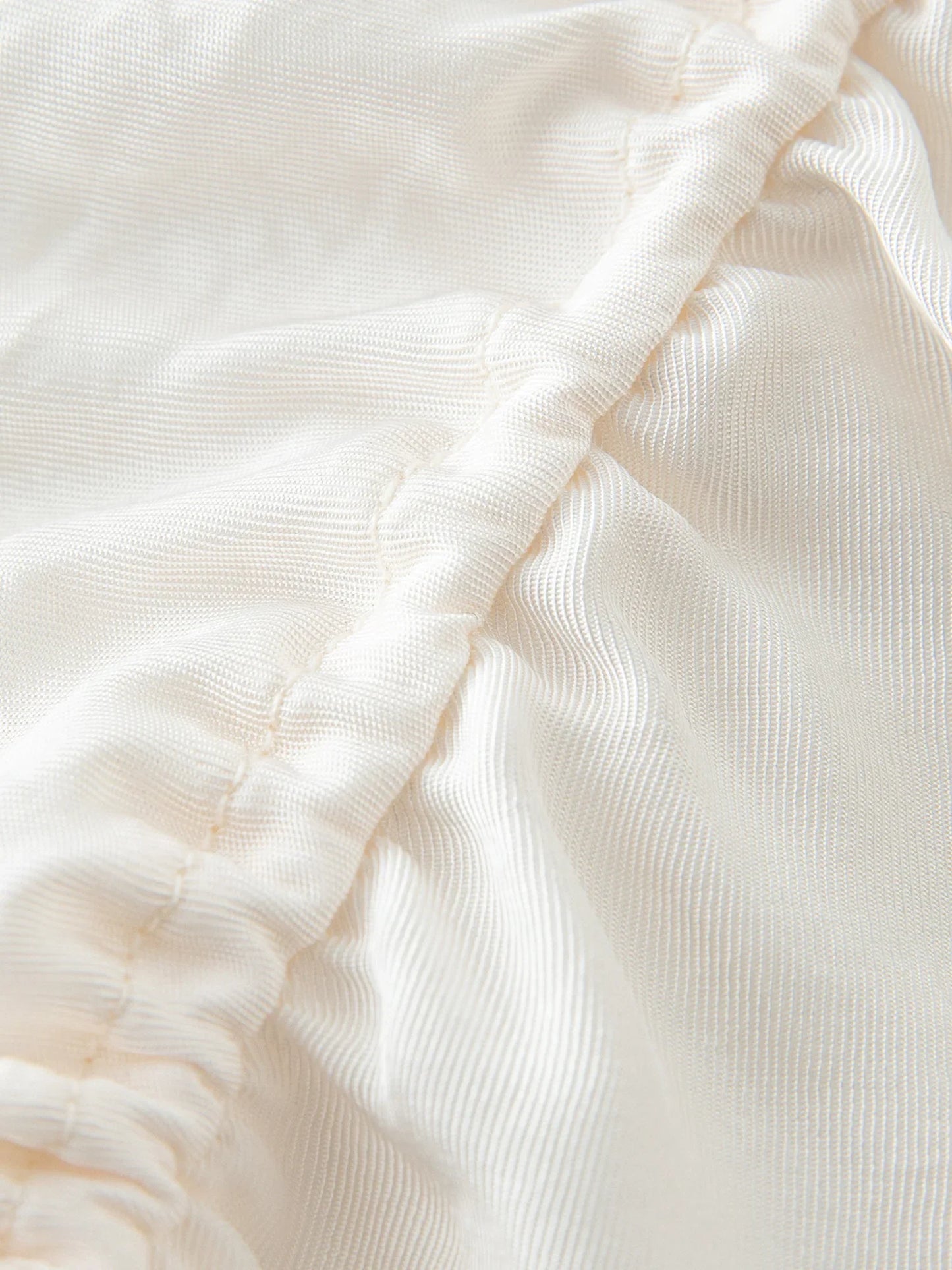 Saviig Pleated White Acetate Shirt Female Summer 2025 Collection