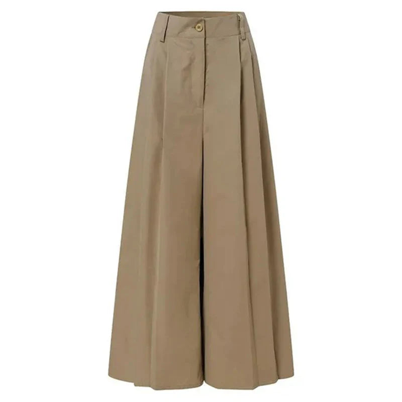 Saviig Wide Leg Flared Pants | High Waist Comfy Baggy Trousers