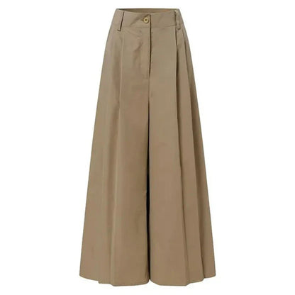 Saviig Wide Leg Flared Pants | High Waist Comfy Baggy Trousers