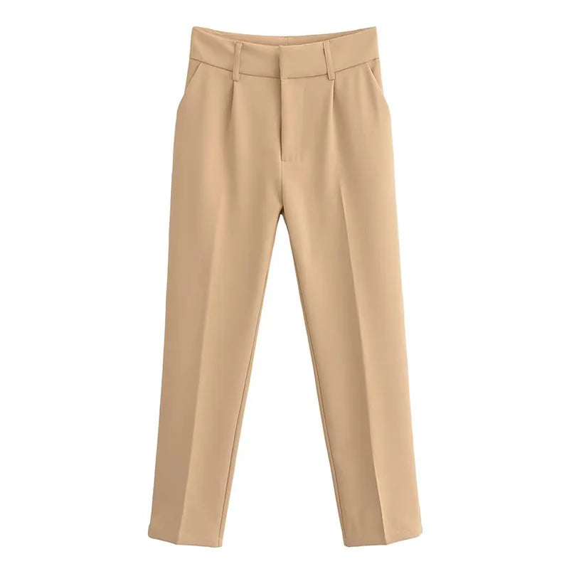 Saviig High Waist Slimming Suit Pants for Women