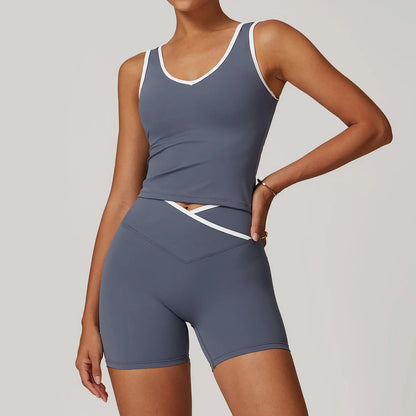 Saviig Yoga Set: High Waist Leggings & Sports Bra, Fitness Sportswear & Athletic Wear