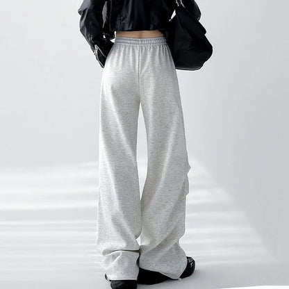 Saviig Wide Leg Drawstring Sweatpants Women's Casual Baggy Joggers