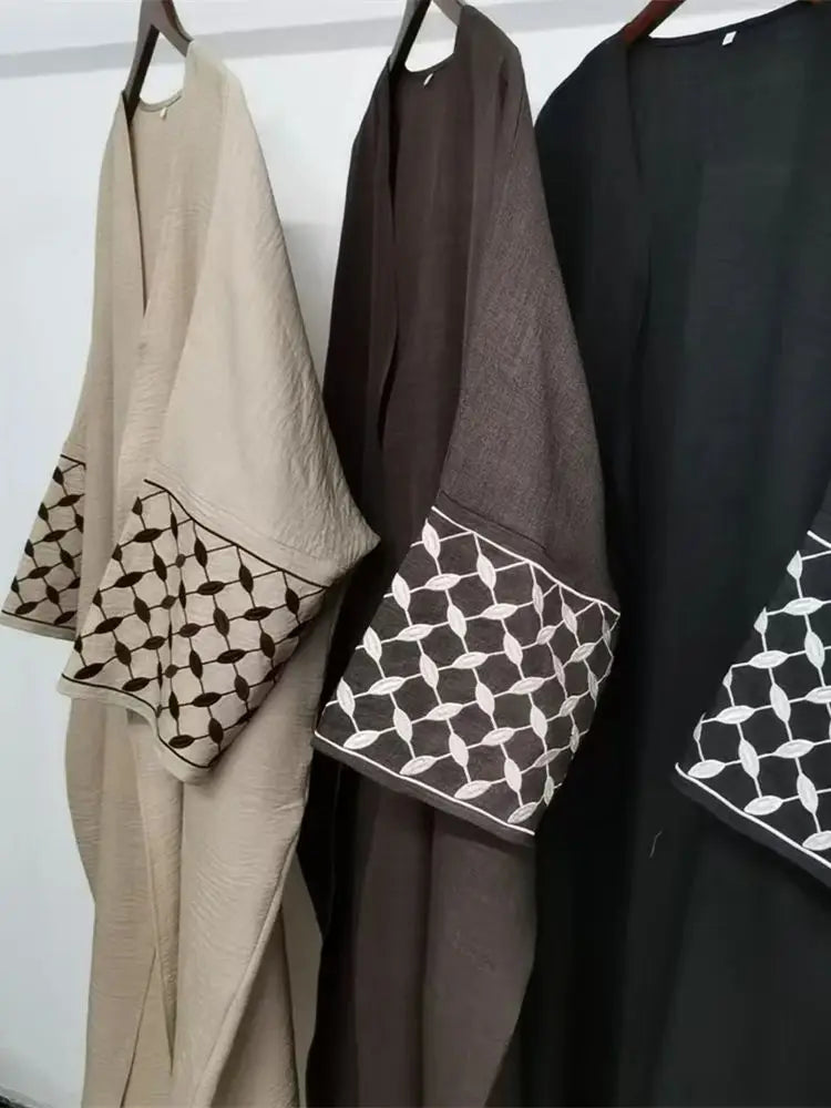 Saviig Eid Abaya Dubai Kaftan Modest Dress Open Kimono Abayas Women Islam