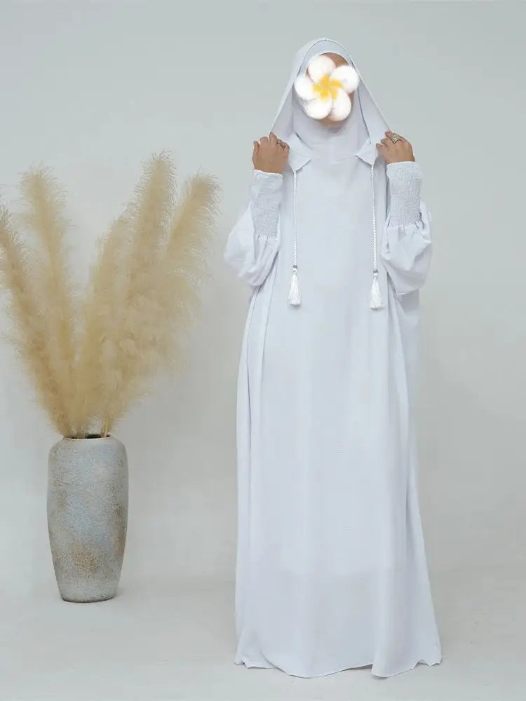 Saviig Ramadan Hoodie Kebaya Khimar Abaya Modest Dress Robe for Muslim Women