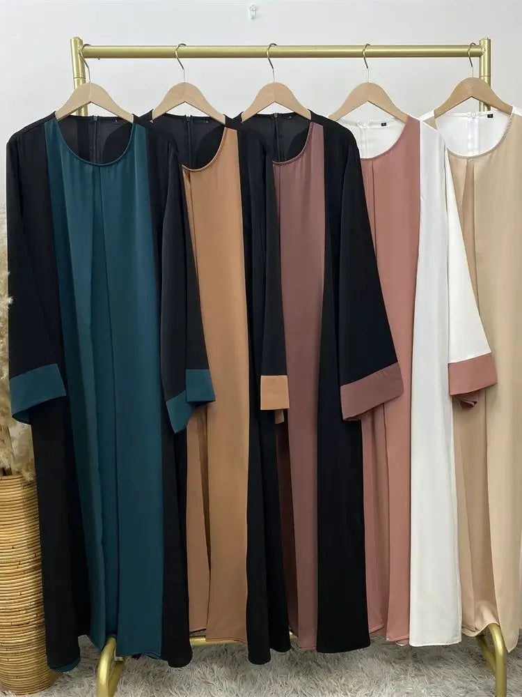 Saviig Luxury Splicing Abaya for Women - Ramadan Eid Muslim Modest Dress